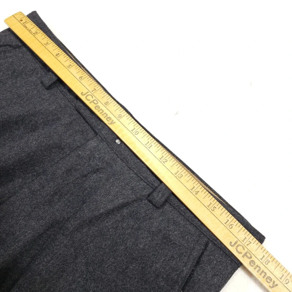 Banana Republic Dress Pants Mens 34/32 Gray Wool Blend Trousers Military Tab VTG